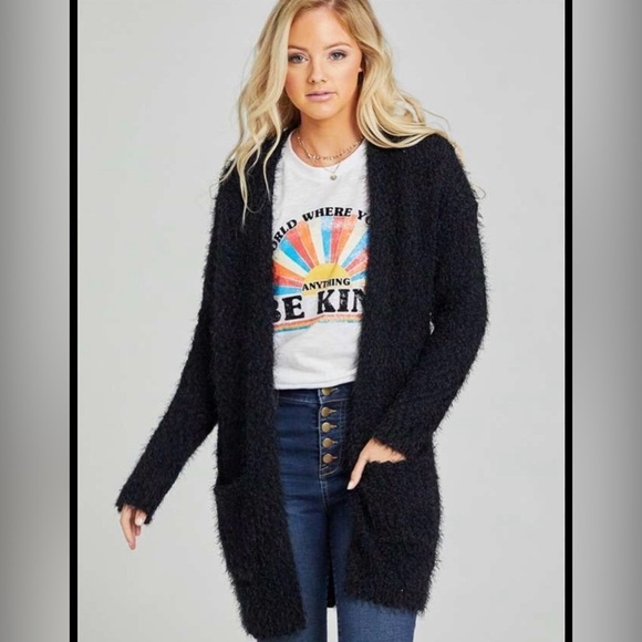 Altar'd State Sweaters - Women's Fuzzy Sweater Cardigan